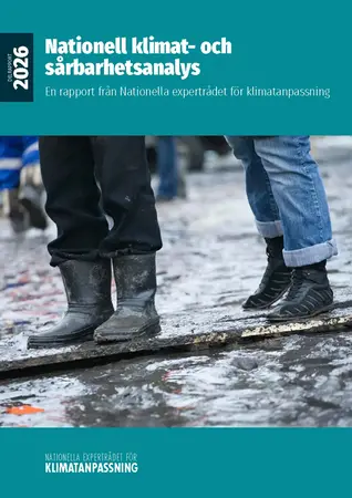 Framsidan av den nationella klimat- och sårbarhetsanalysen
